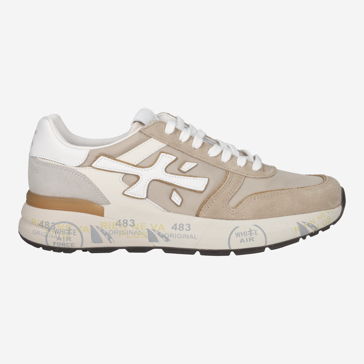 スニーカー PREMIATA Men Sneakers MICK VAR 7213 Brown Premiata MICK 7213 Sneakers in beige buy online