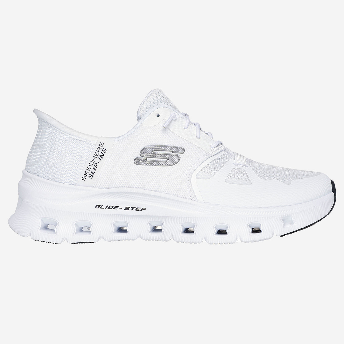 Skechers GLIDE STEP - White - Rear view