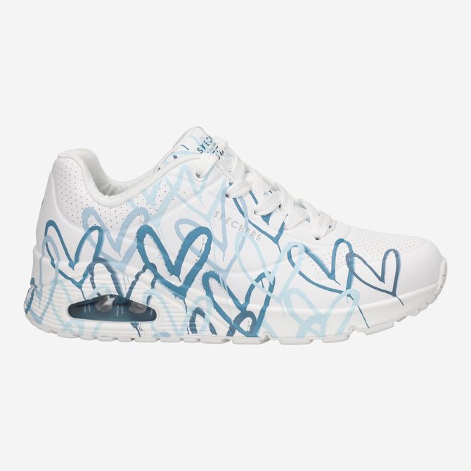 Skechers UNO SPREAD THE LOVE - White,combined - Back view