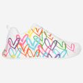 Skechers UNO LITE HEART HEARTS - White, combined - Back view