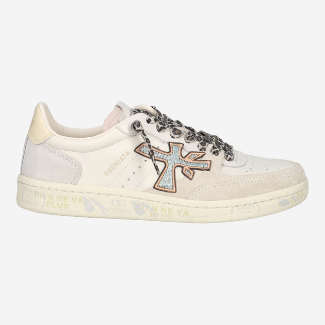 Premiata CLAYD - White,combined - Back view