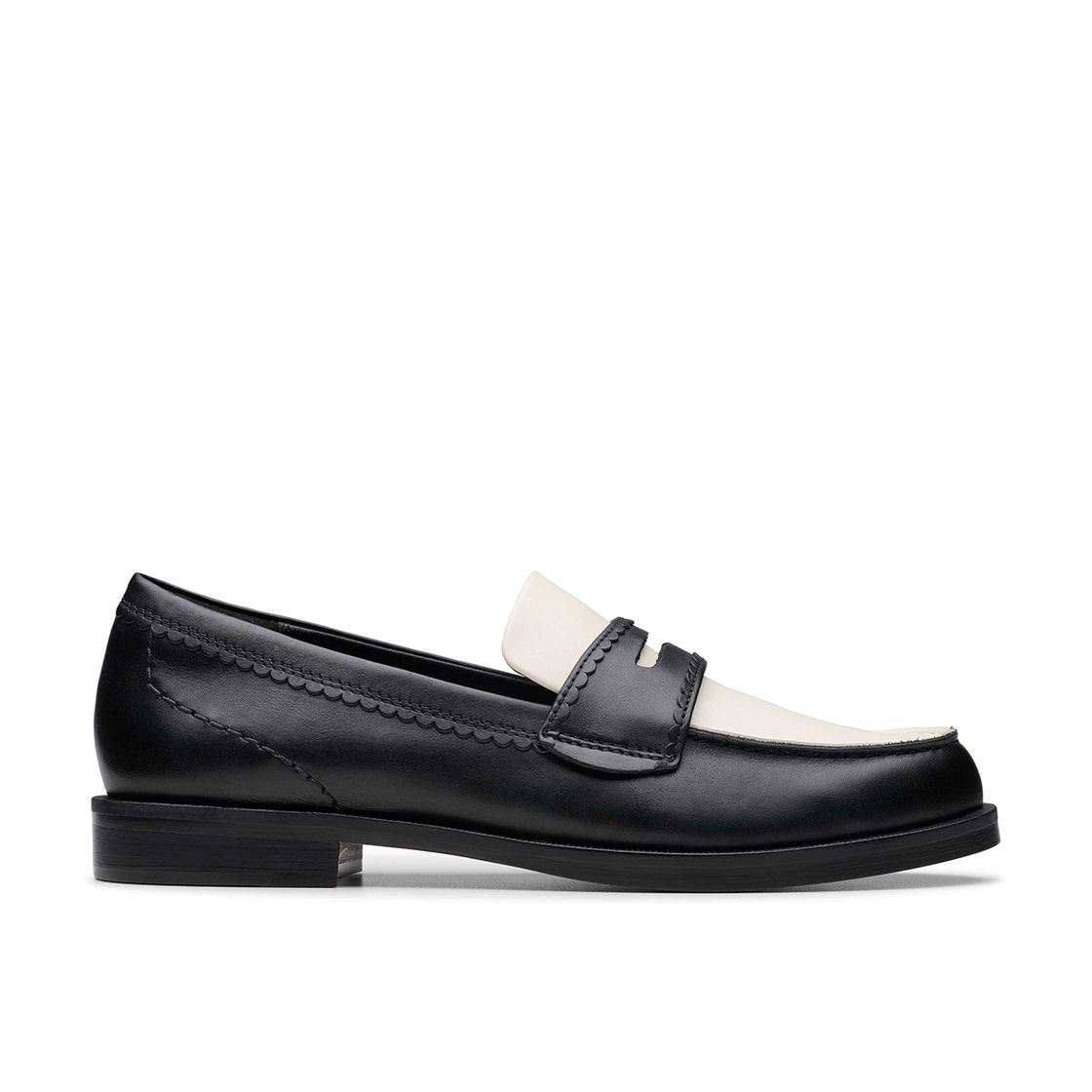 Clarks Straven Edge - Black, combined - Back view