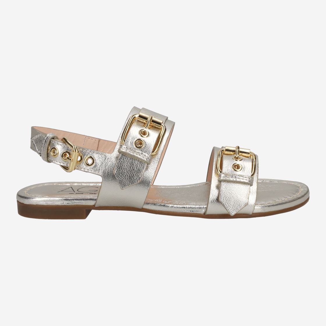 Attilio Giusti SUMMER MULTI BUCKLES - Beige, metallic - Back view