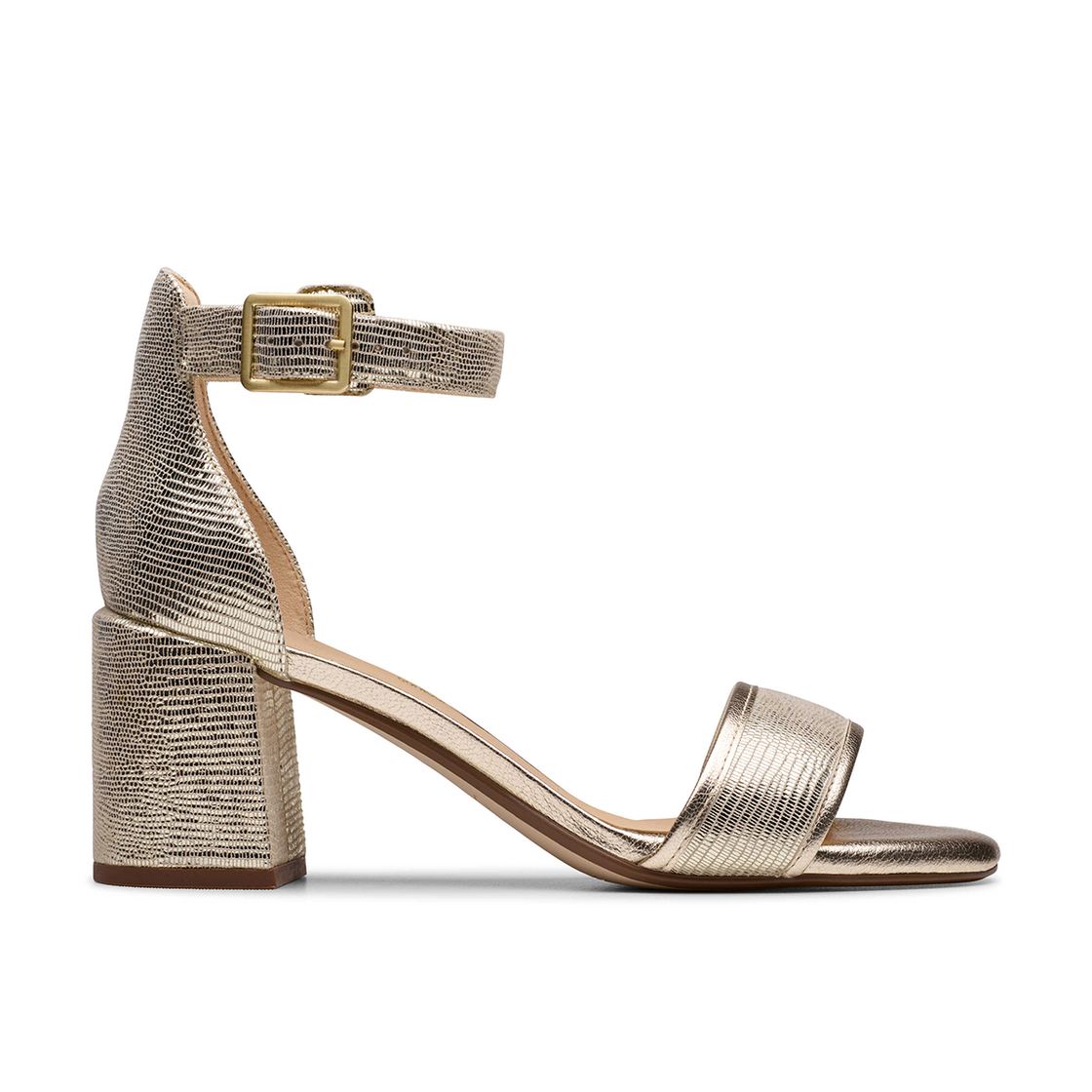 Clarks Ezoria Mae - Gold - Back view