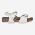 birkenstock RIO PLAIN FLOWERS - White - Back view