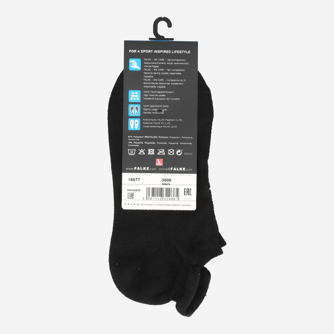 Fine stockings Cool Kick - Black - Back view