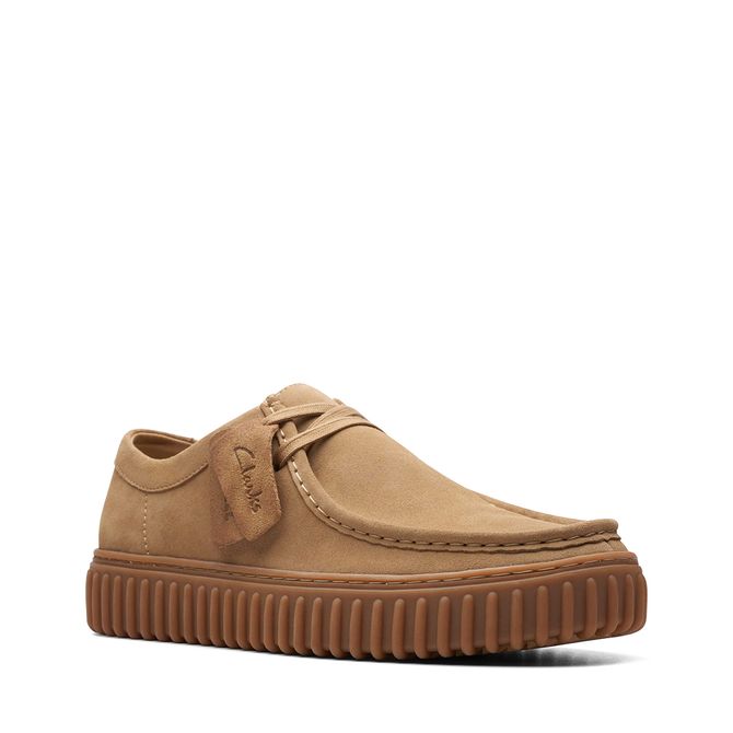 Clarks Torhill Lo - Beige - Front view