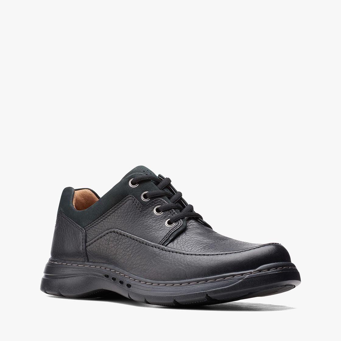 Clarks Un BrawleyLace - Black - Front view