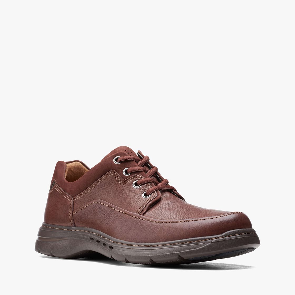 Clarks Un BrawleyLace - Brown - Front view