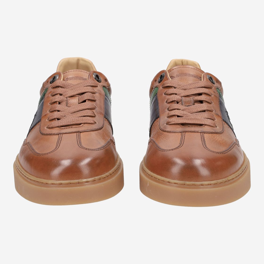 La Martina HERITAGE SNEAKER - Brown combined - Front view