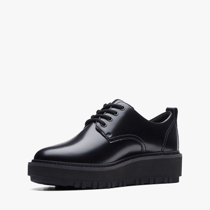 Clarks OriannaW Derby - Black - Front view