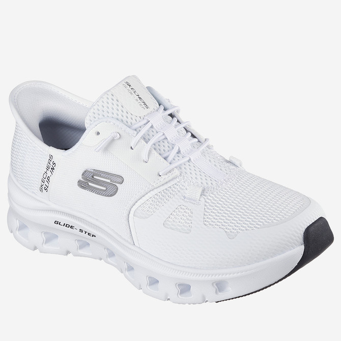 Skechers GLIDE STEP - White - Front view