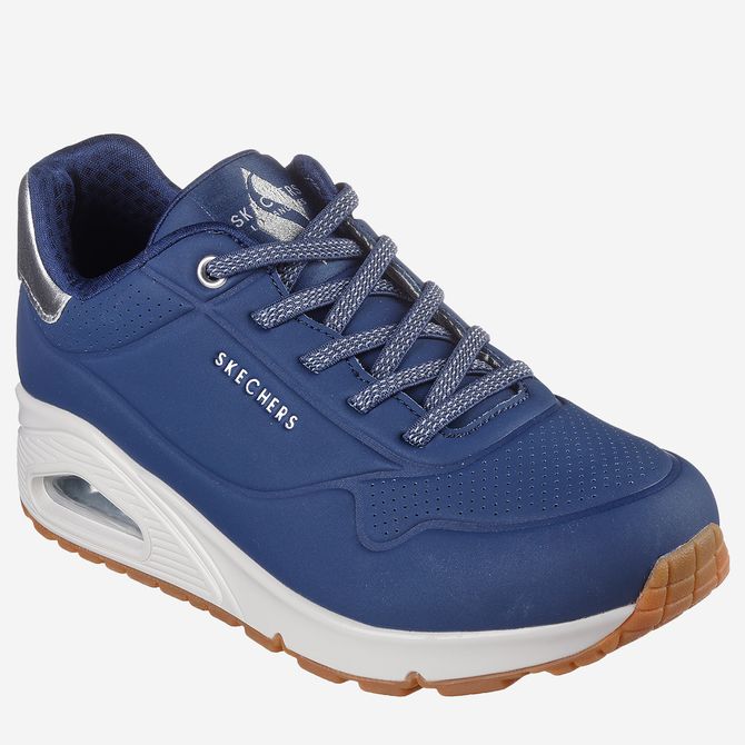 Skechers UNO - Blue / Silver - Front view