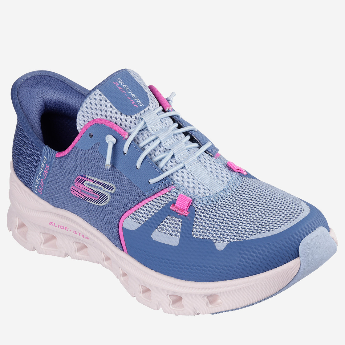 Skechers GLIDE STEP - Blue - Front view