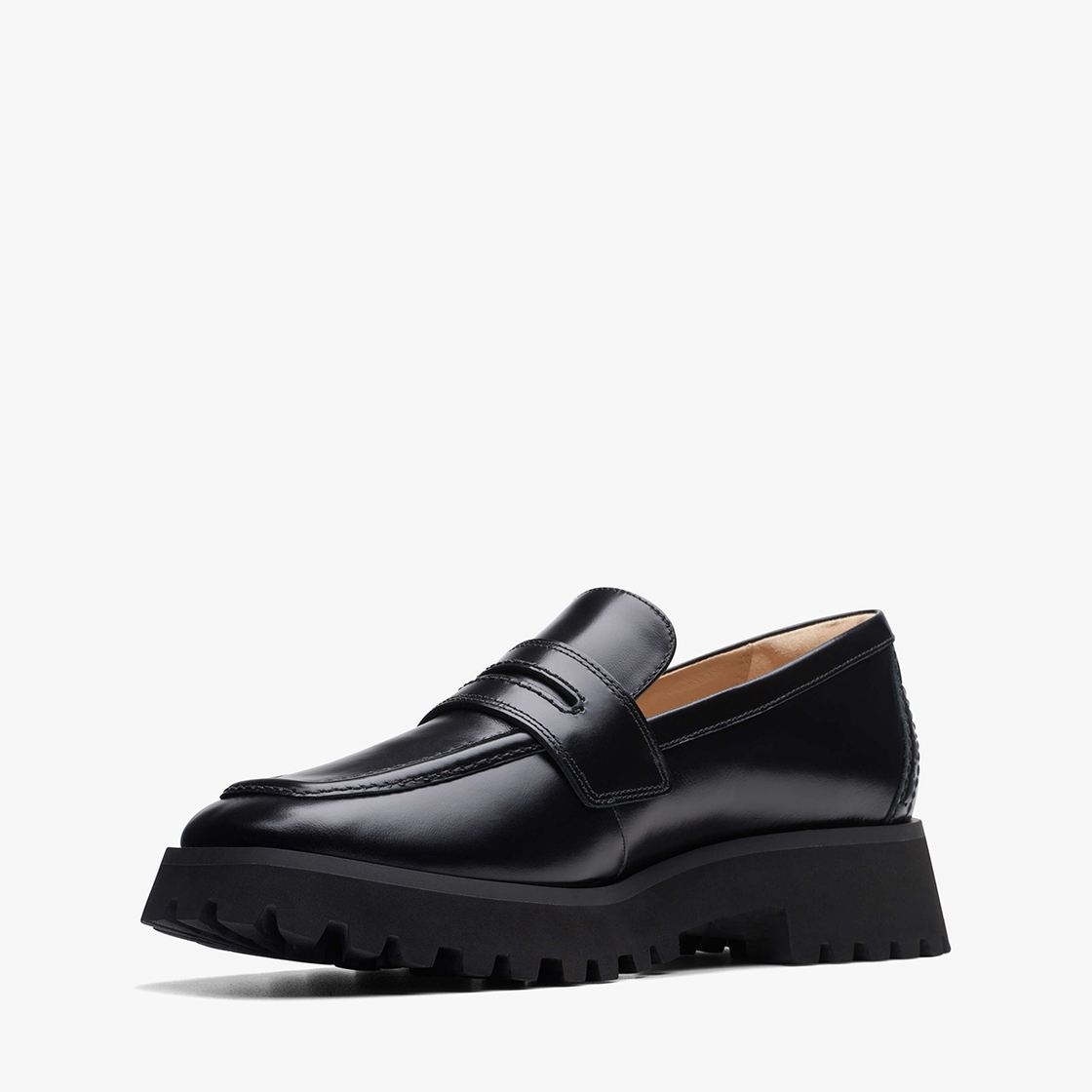 Clarks Stayso Edge - Black - Front view