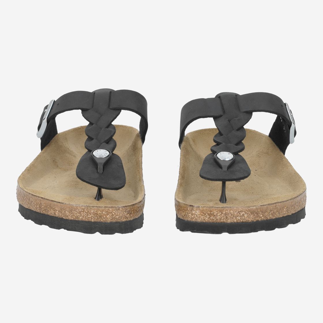 birkenstock GIZEH - Black - Front view