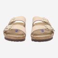 birkenstock ARIZONA SOFT FOOTBEDNUBUK - Beige - Front view