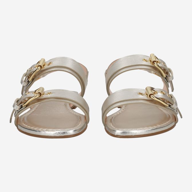 Attilio Giusti SUMMER MULTI BUCKLES - Beige, metallic - Front view