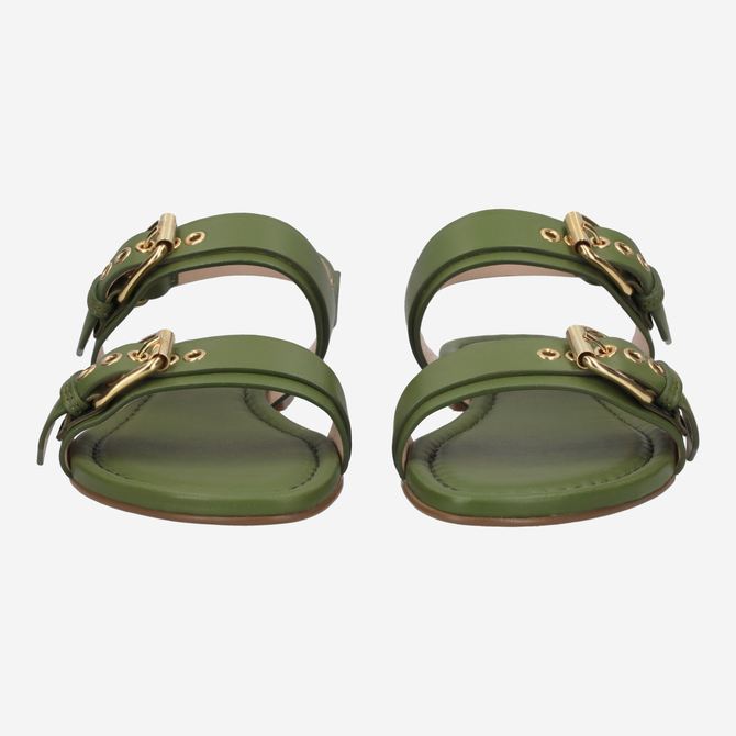 Attilio Giusti SUMMER MULTI BUCKLES - Green - Front view