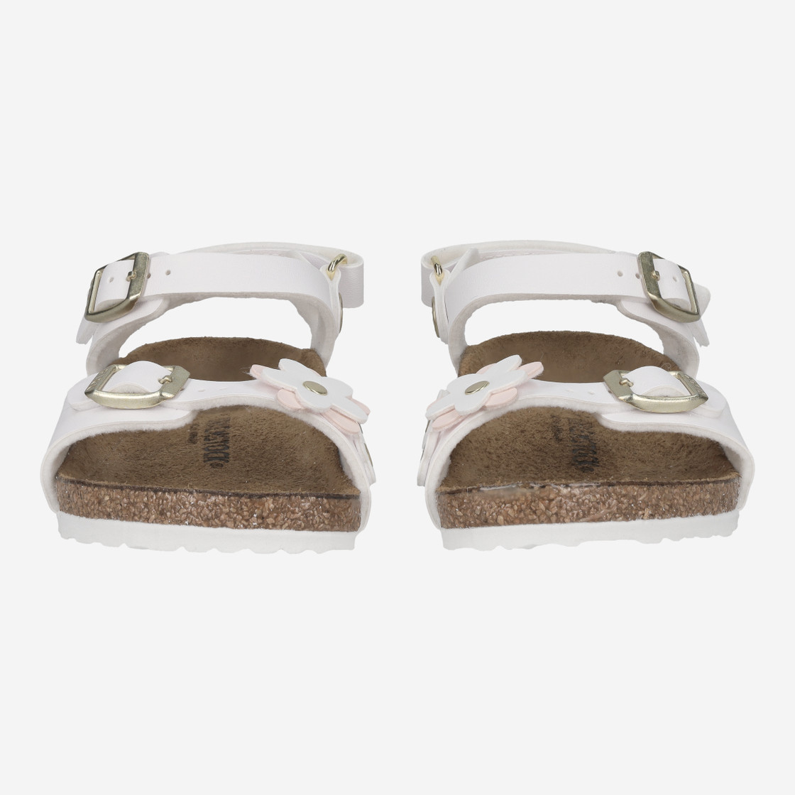 birkenstock RIO PLAIN FLOWERS - White - Front view