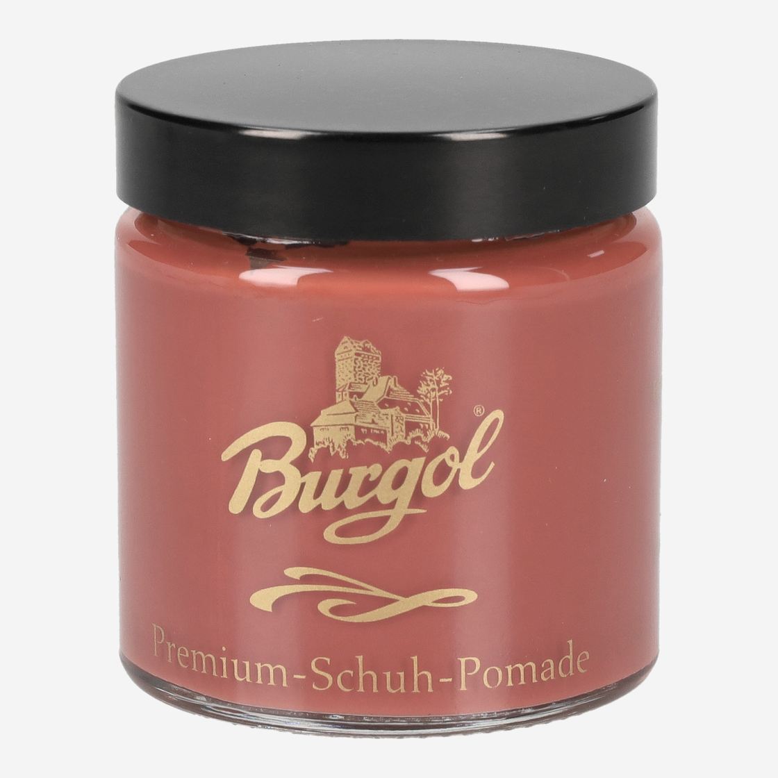 Burgol shoe polish - brown, light - front view