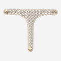 Hey Marley METALLIC BEADS - Beige - Side view