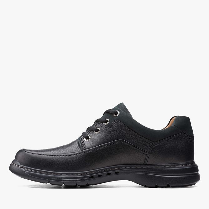 Clarks Un BrawleyLace - Black - Side view