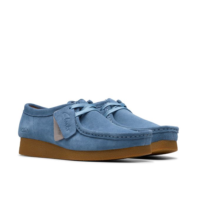 Clarks WallabeeEVOSh - Blue - Side view