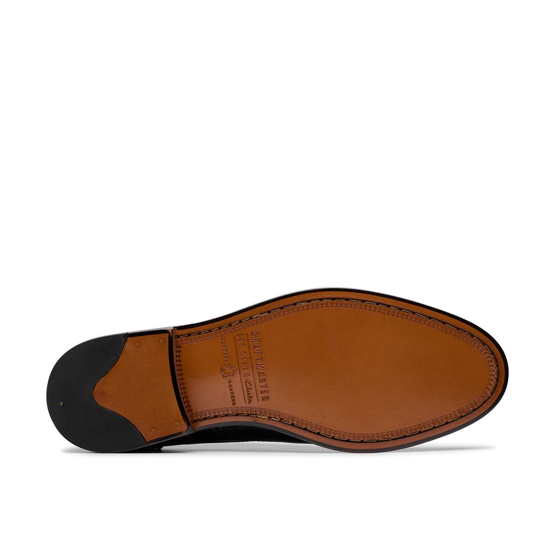 Clarks CraftJames Tip - Black - Top view