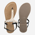 Hey Marley BASE SANDAL - Black - Top view