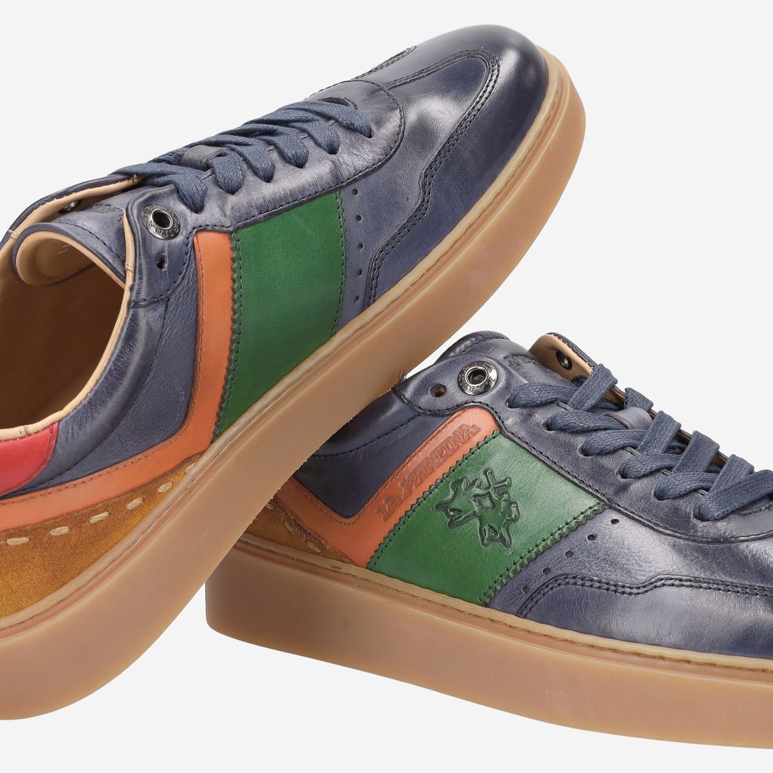 La Martina HERITAGE SNEAKER - blue, combined - special image