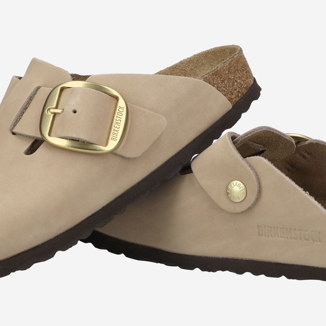 birkenstock BOSTON BIG BUCKLE NUBUKLEATHER - brown - special image