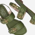 Attilio Giusti SUMMER MULTI BUCKLES - Green - Special image