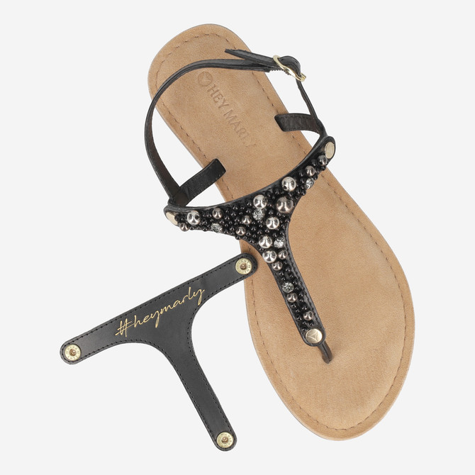 Hey Marley PRECIOUS PEARL - Black - Sole