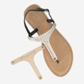 Hey Marley METALLIC BEADS - Beige - Sole