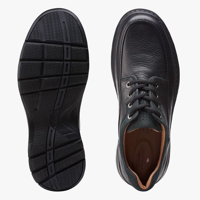 Clarks Un BrawleyLace - Black - Sole