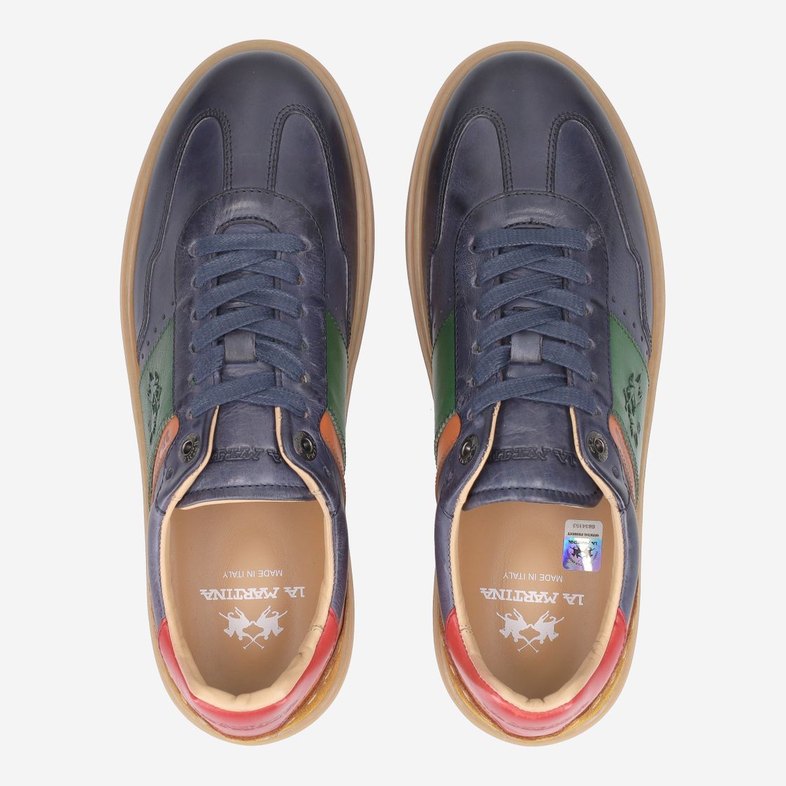 La Martina HERITAGE SNEAKER - Blue, combined - Sole