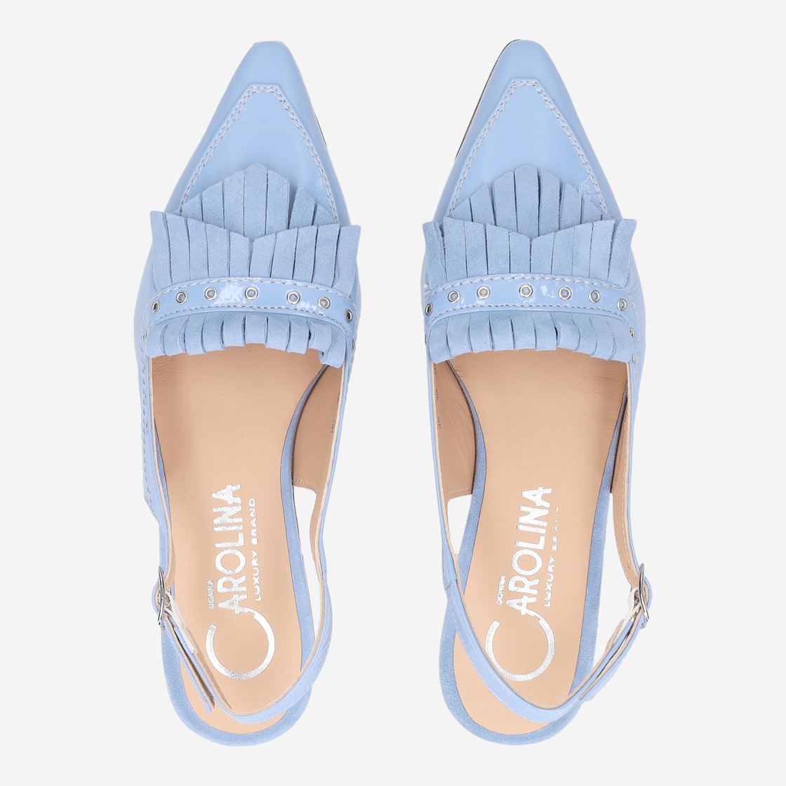 Donna Carolina KESSY FRINGE LOOP - Blue - Sole