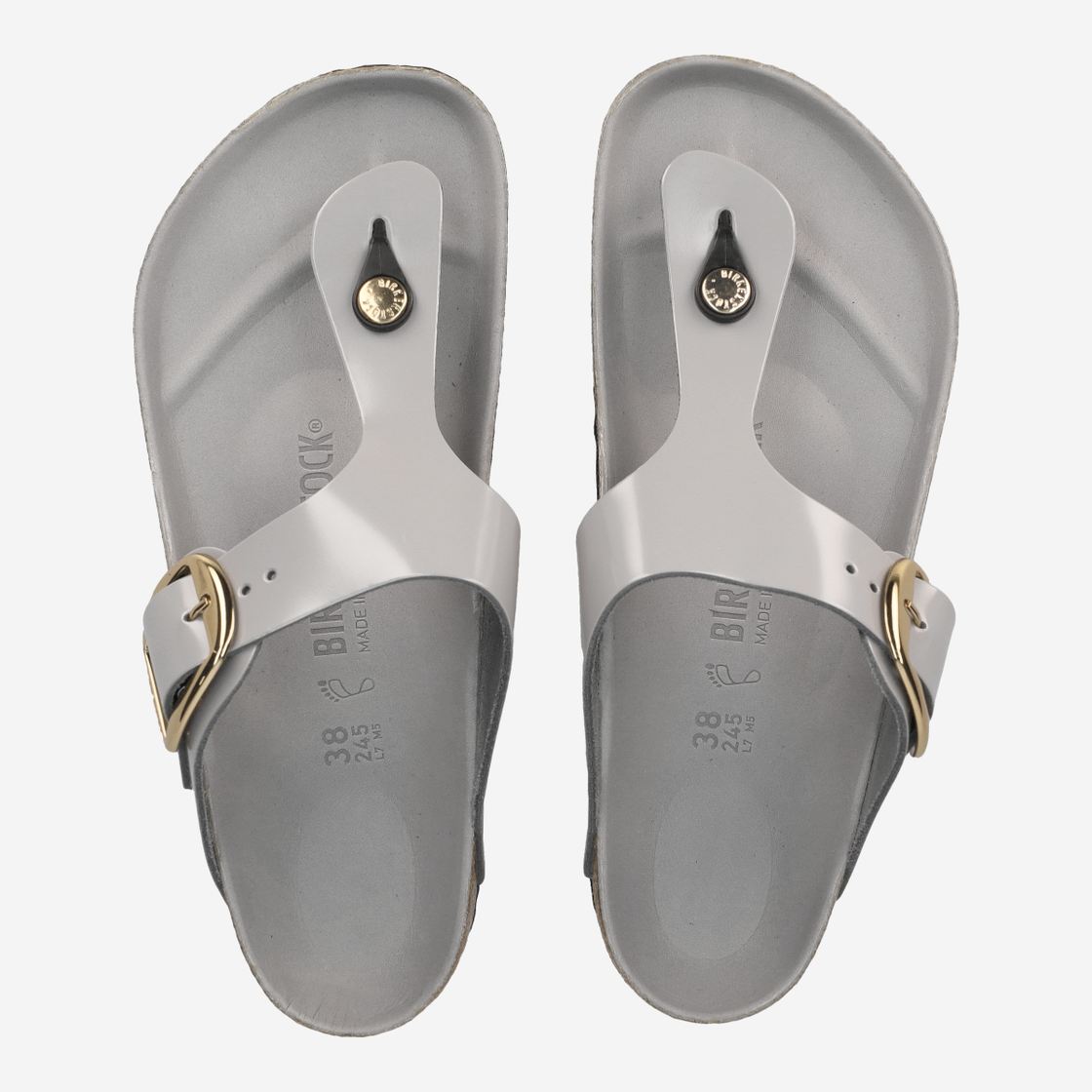 birkenstock GIZEH BIG BUCKLE - gray / stone - sole
