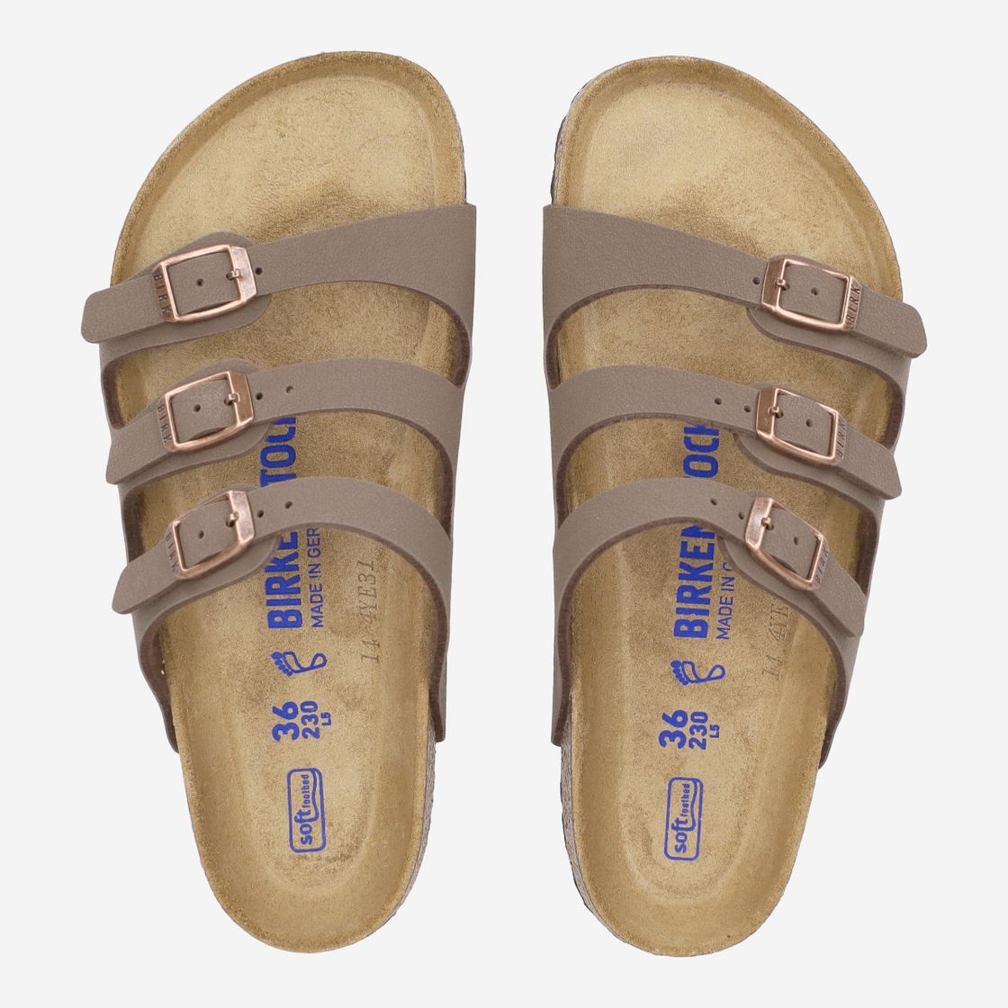 birkenstock FLORIDA SOFT FOOTBEDBIRKO-FLOR - Brown - Sole