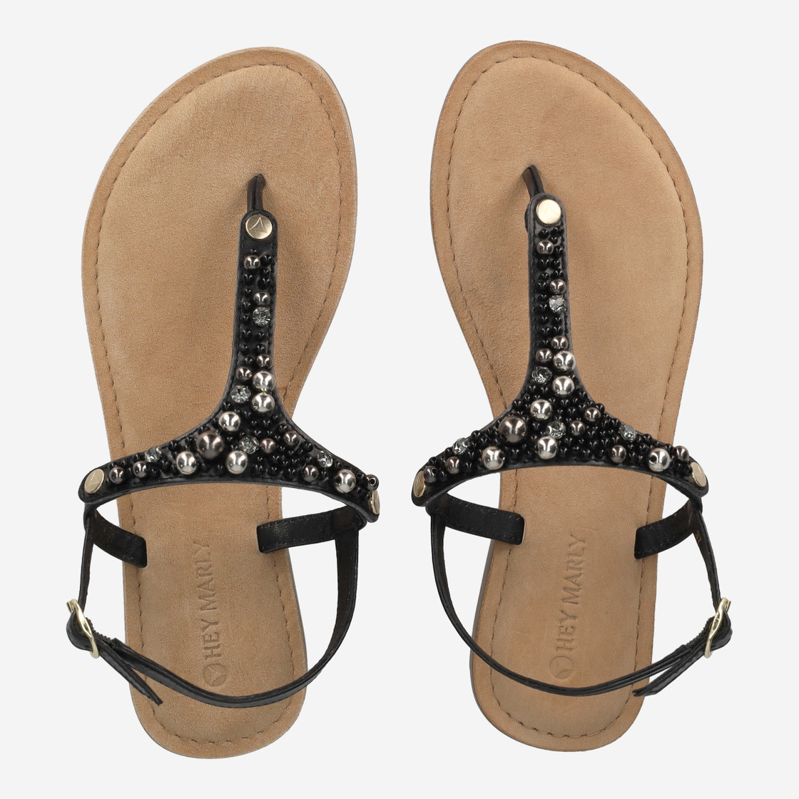 Hey Marley BASE SANDAL - Black - Sole