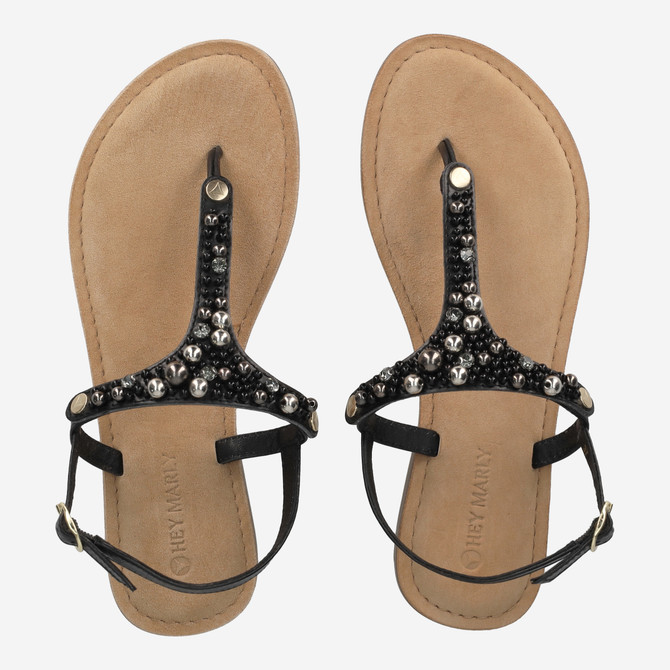Hey Marley BASE SANDAL - Black - Sole