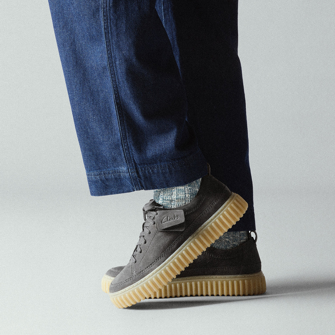 Clarks Heren Gereld Step Casual Gray Heren