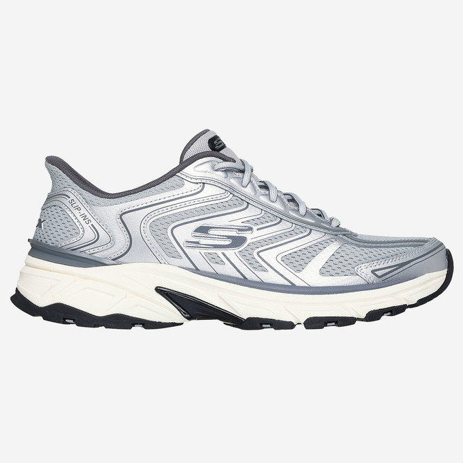 Skechers STAMINA - Silver - Rear view