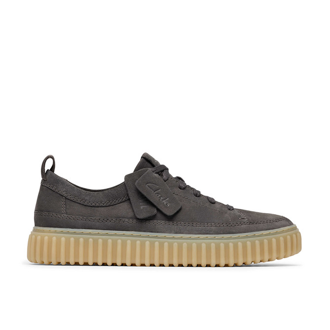 Clarks Torhill Lace - Gray - Back view