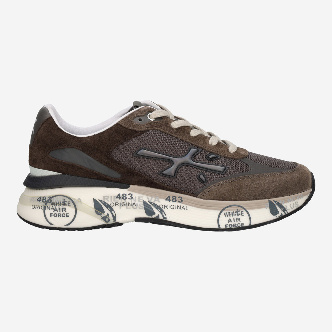 Premiata MOERUN - Brown combined - Back view