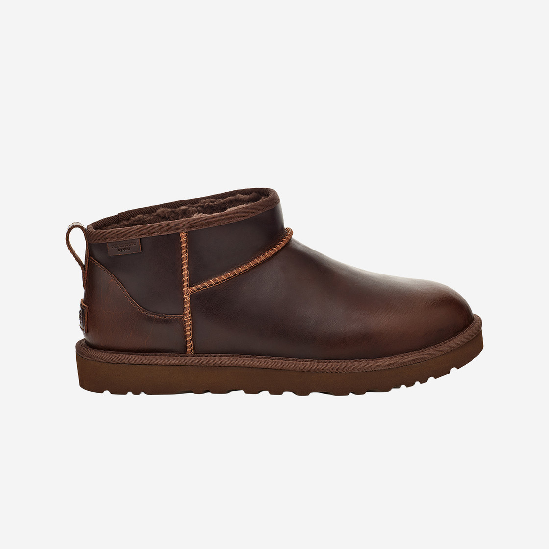 UGG australia CLASSIC ULTRA MINI LTHR REGEN - Brown - Back view