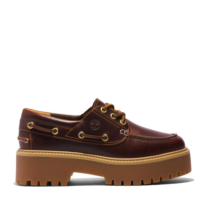 Timberland A2QDM STONE STREET BOAT SHOE - Brown - Back view