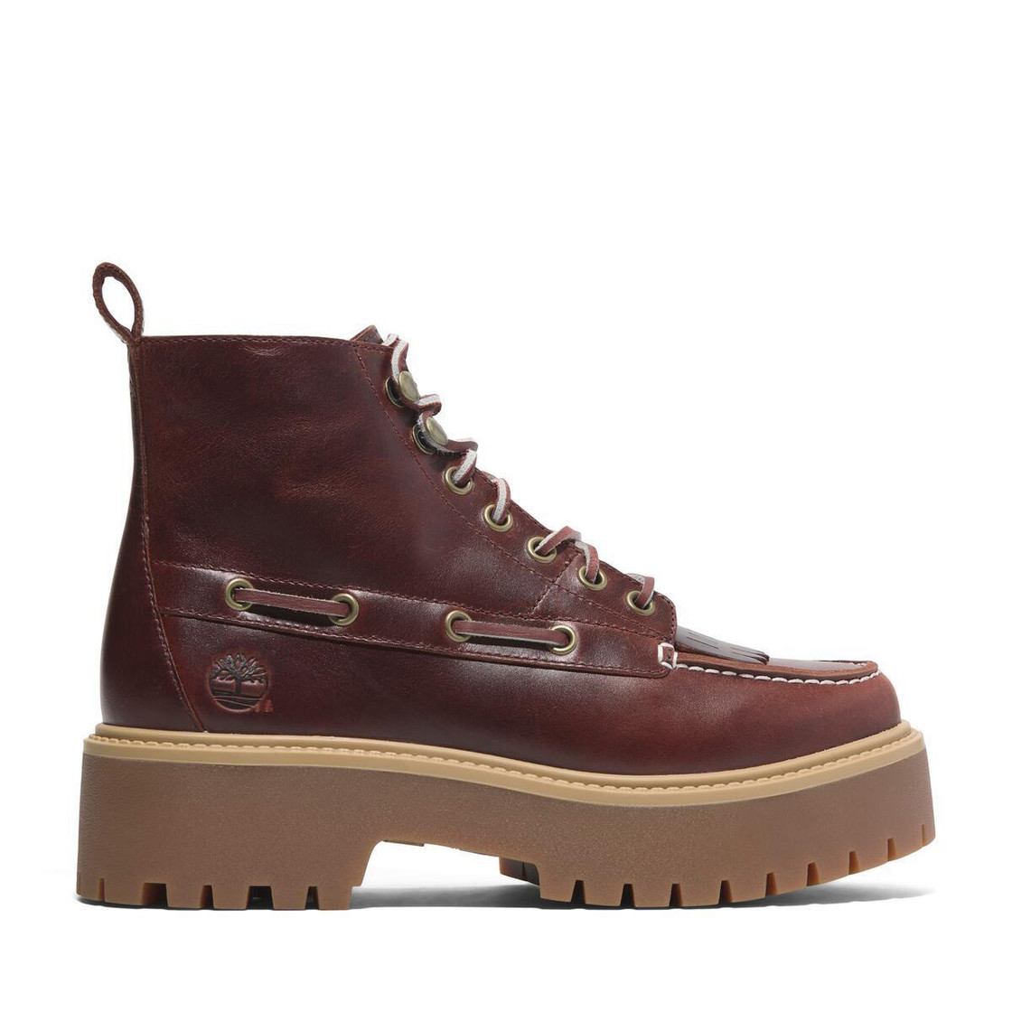 Timberland STONE STREET MID LACE UP BOOT - Red - Back view