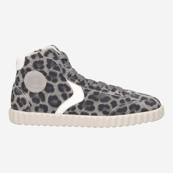 VOILE BLANCHE INES HIGH - Gray, leo look - Back view